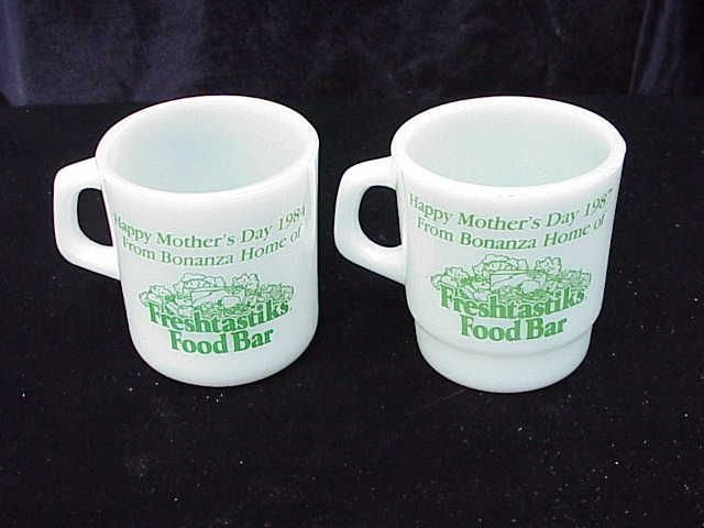 2 Bonanza Mother's Day Mugs - Advertising Restaurant Mug