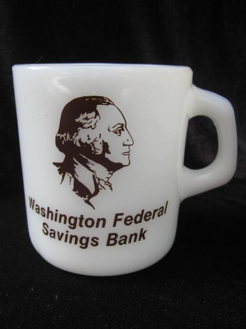 Vintage President George Washington Bank Mug - Galaxy - Both Sides