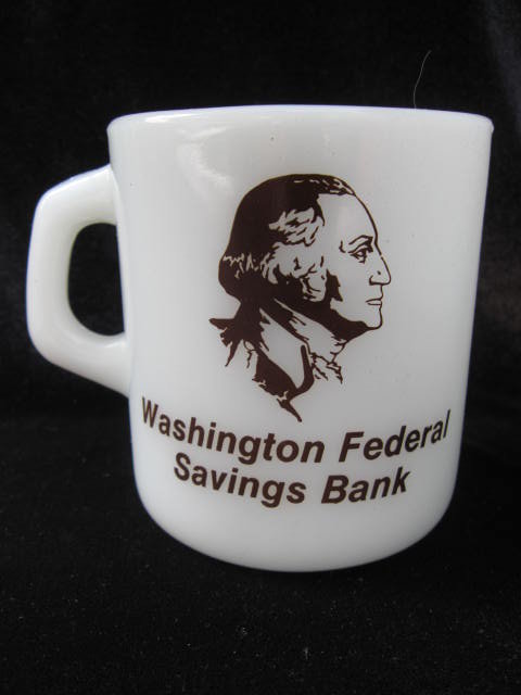 Vintage President George Washington Bank Mug - Galaxy - Both Sides