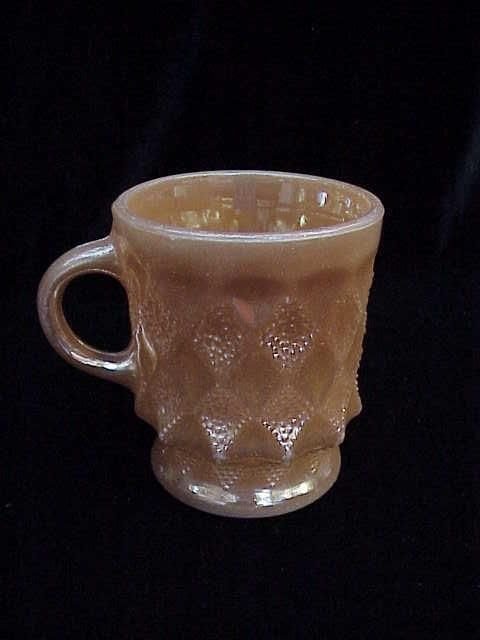 Vintage Fire King Kimberly Peach Luster Mug