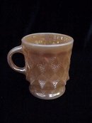 Vintage Fire King Kimberly Peach Luster Mug