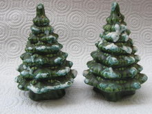 Vintage Evergreen Trees Christmas Salt & Pepper Shakers