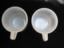 2 Vintage Fire King Violet Flower Floral Mugs