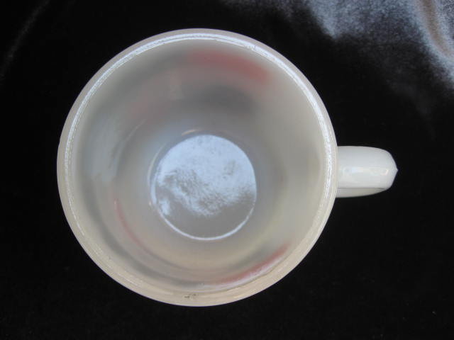 Vintage Baseball Mug Milk Glass With Slogans