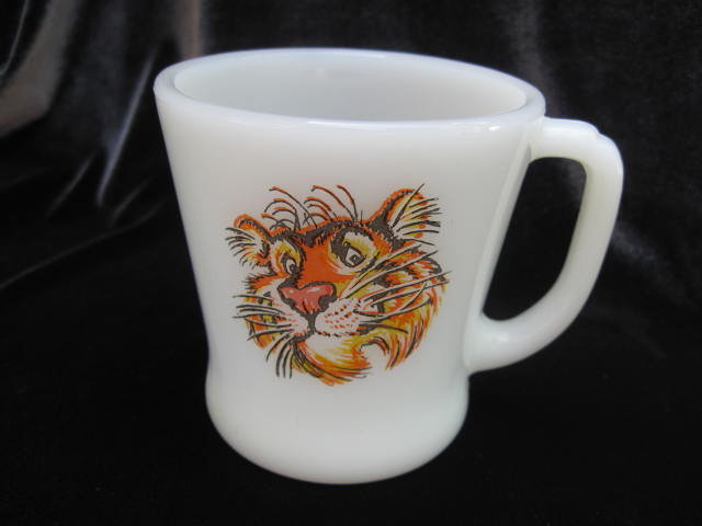 Vintage Fire King Esso Oil Tiger Mug