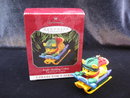 Hallmark 1998 Bright Sledding Colors Crayola Crayon 10th In Series Christmas Tree Ornament
