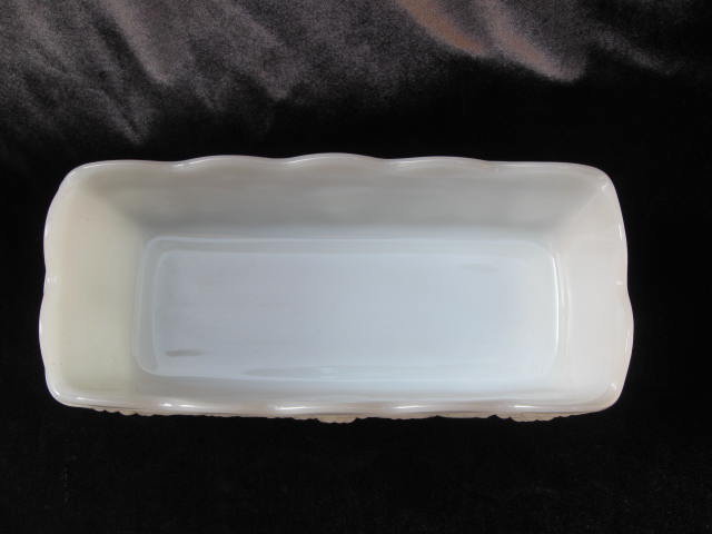 Fire King Milk Glass Grape Clusters Planter