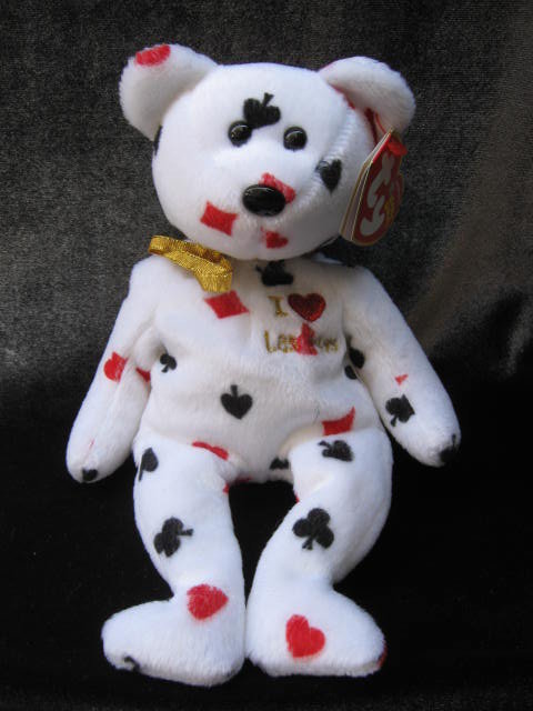 Ty Las Vegas The Bear Retired Beanie Baby