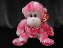 Ty Sunset The Pink Monkey Retired Beanie Baby