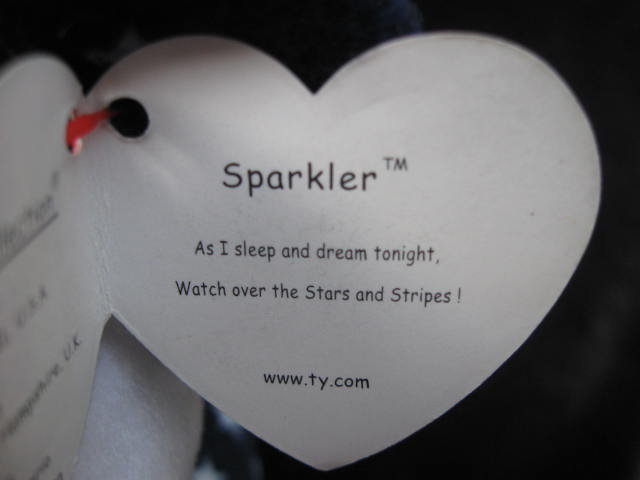 Ty Sparkler The Patriotic Bear Retired Pillow Pal