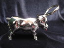 Vintage Gold Tone Bull Bottle Opener & Corkscrew
