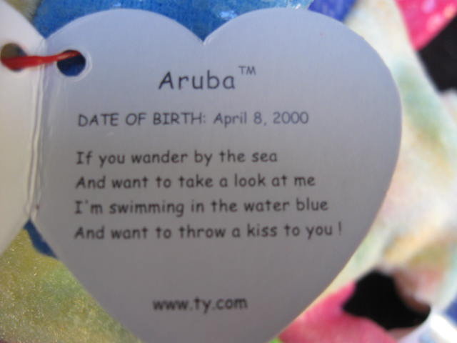 Ty Aruba The Tropical Fish Retired Beanie Baby