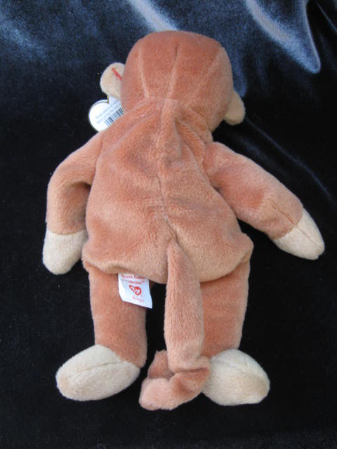 Ty Bongo The Monkey With The Dark Tail Retired Beanie Baby