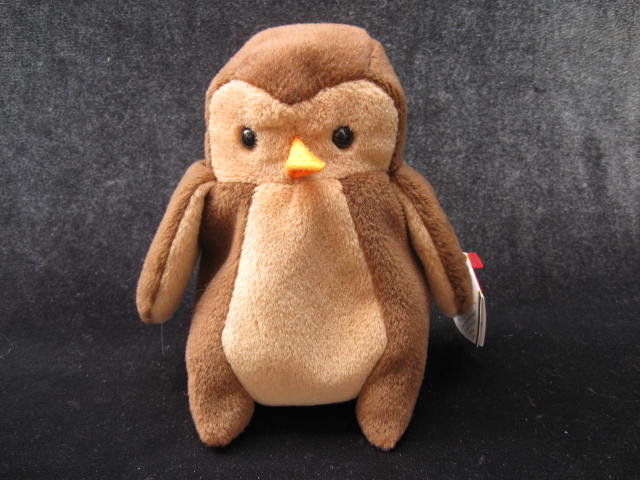 Ty Hoot The Owl Retired Beanie Baby