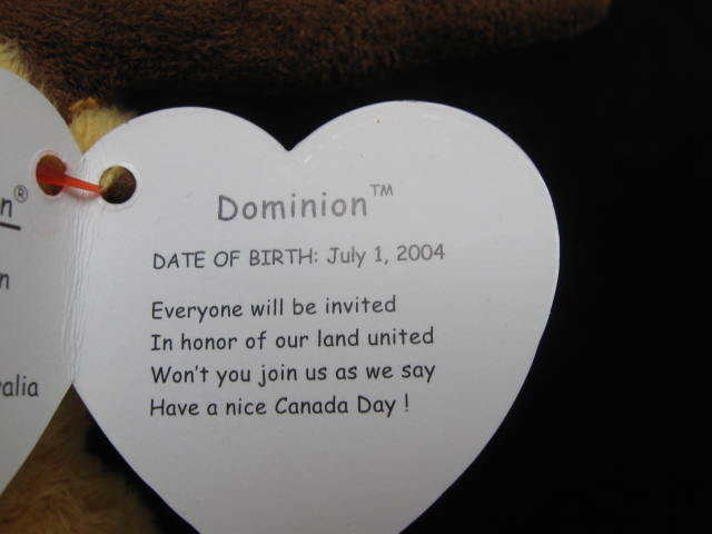 Ty Dominion The Canada Moose Ty Store Exclusive Retired Beanie Baby