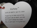 Ty Cutesy The Pup Puppy Dog Retired Beanie Baby