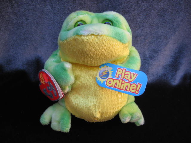 Ty Jumps The Yellow & Green Frog Beanie Baby