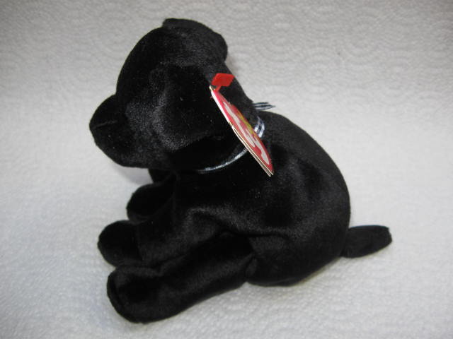 Ty Luke The Black Lab Pup Puppy Dog Retired Beanie Baby