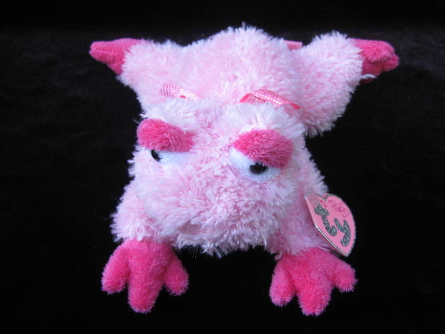 Ty Baubles The Pink Pinks Frog Retired Beanie Baby