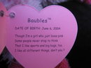 Ty Baubles The Pink Pinks Frog Retired Beanie Baby