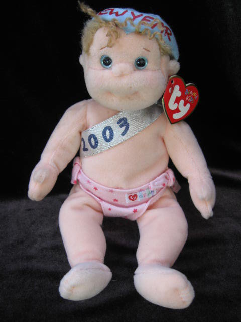 Ty New Year's Baby Babe-e Beanie Babies Kid