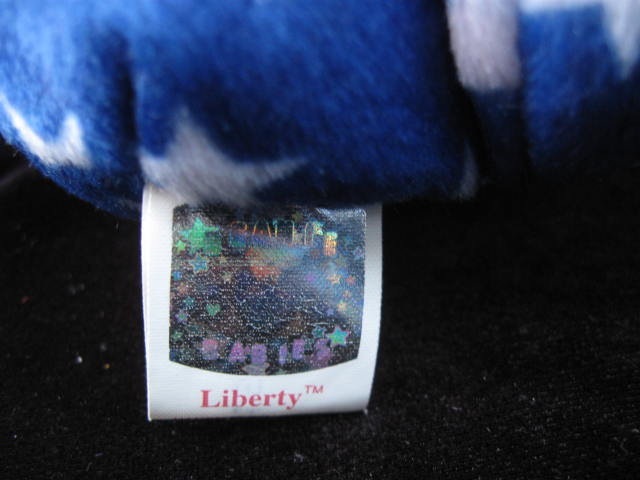 Ty Beanie Baby White Liberty The Patriotic Bear Ty Beanie Baby White Liberty The Patriotic Bear