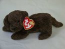 Ty Fetcher The Chocolate Lab Pup Puppy Dog Beanie Baby