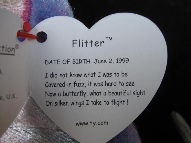 Ty Flitter The Butterfly Beanie Baby