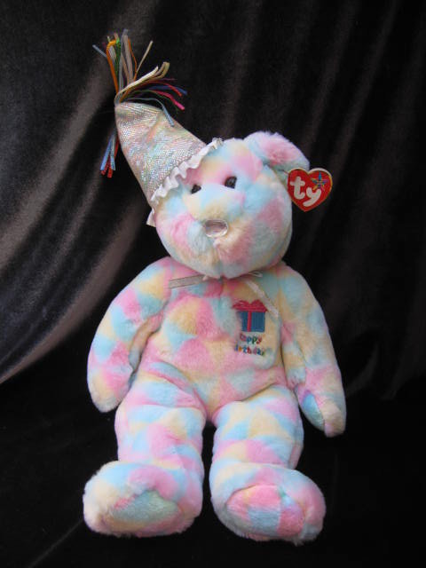 Ty Birthday Bear Beanie Buddy