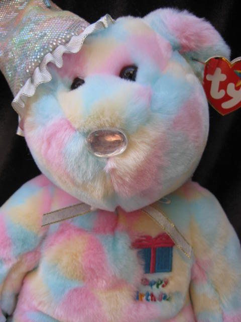 Ty Birthday Bear Beanie Buddy