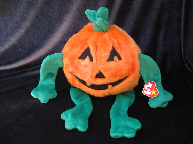 Ty Pumkin The Halloween Pumpkin Jack O Lantern Beanie Buddy