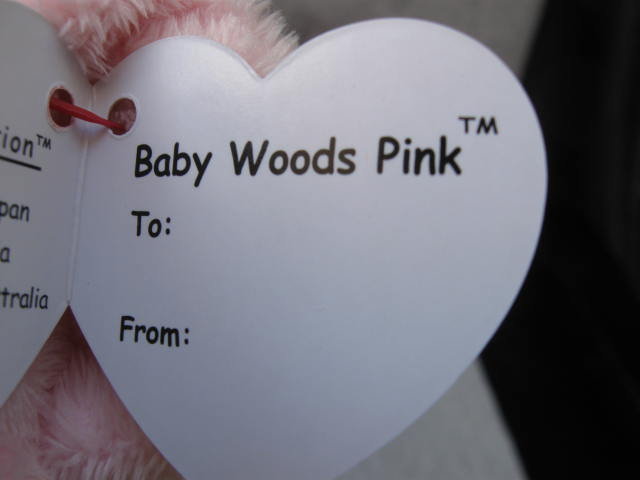 Ty Pluffies Woods The Pink Teddy Bear Plush