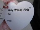 Ty Pluffies Woods The Pink Teddy Bear Plush