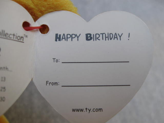 Ty November Birthday Bear Beanie Baby