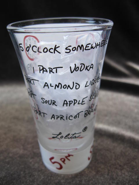 Lolita It's 5 o'Clock Somewhere Shot Glass