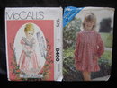 New Vintage Simplicity 8400 & Butterick 5194 Children's Raffled Dress Lot Of 2 Sewing Patterns