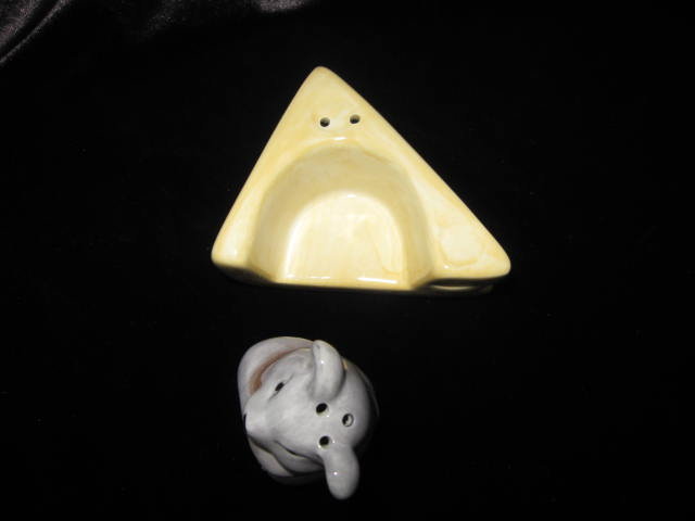 Mouse With Cheese Salt & Pepper Shakers
