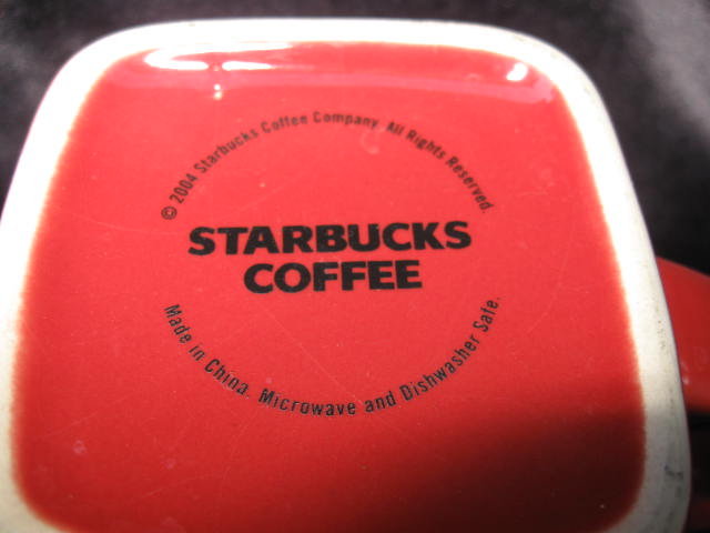 Starbucks 2004 Red & White Snowflake Christmas Or Winter Mug