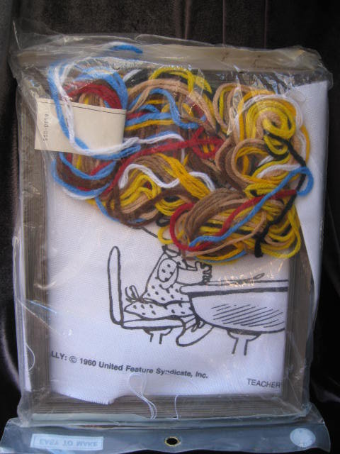 New Vintage Peanuts Sally Teacher's Pet Crewel Stitchery Kit