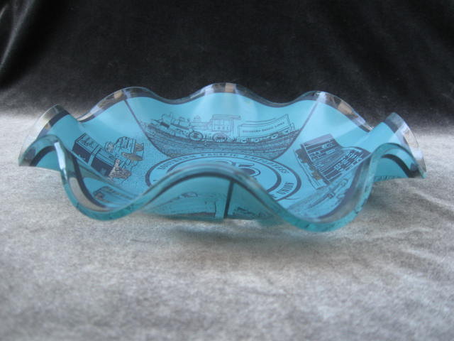Southern Pacific 25 Years Ruffled Candy Dish