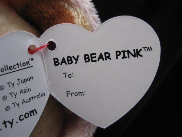 Ty Pluffies Baby Pink Bear PJ Pajamas Pluffie 11