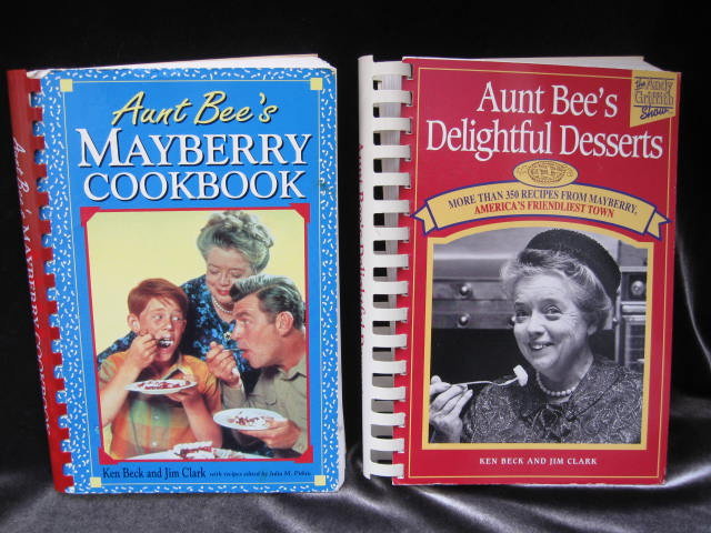 2 Cook Books Aunt Bee's Mayberry Cookbook & Aunt Bee's Delightful Desserts