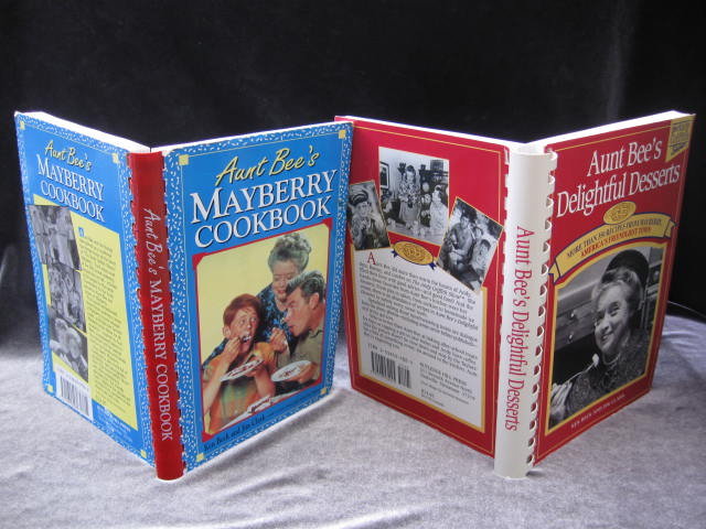2 Cook Books Aunt Bee's Mayberry Cookbook & Aunt Bee's Delightful Desserts