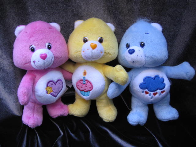 5 Cuddle Care Bears Grumpy, Birthday Bear & Take Care Bear, Funshine & Friend Care Bears Cuddle Pair Care Bears