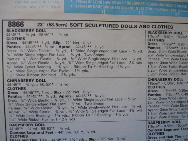 New Vintage McCall's Crafts 8866 Cabbage Patch Kids Look A Like Soft Sculptured Dolls Blossom Babies Sewing Pattern