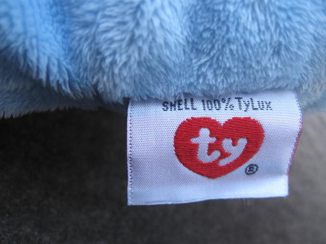 Ty Pluffies Woods The Blue Plush Teddy Bear Plush