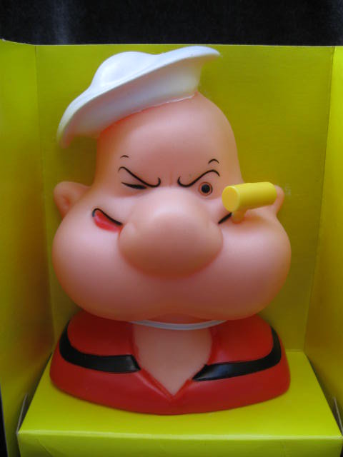 New Vintage Popeye The Sailor Man Penny or Money Bank 1980's