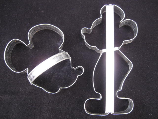 2 Large Mickey Mouse Cookie Cutters