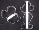 2 Large Mickey Mouse Cookie Cutters