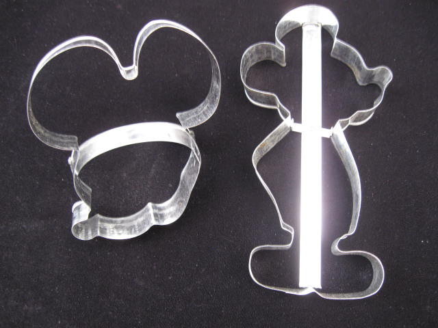 2 Large Mickey Mouse Cookie Cutters